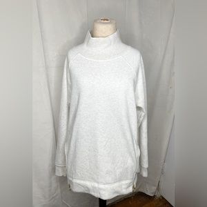 Athleta Women's Cozy Karma Side Zip Funnel Neck Sweatshirt Tunic Size S